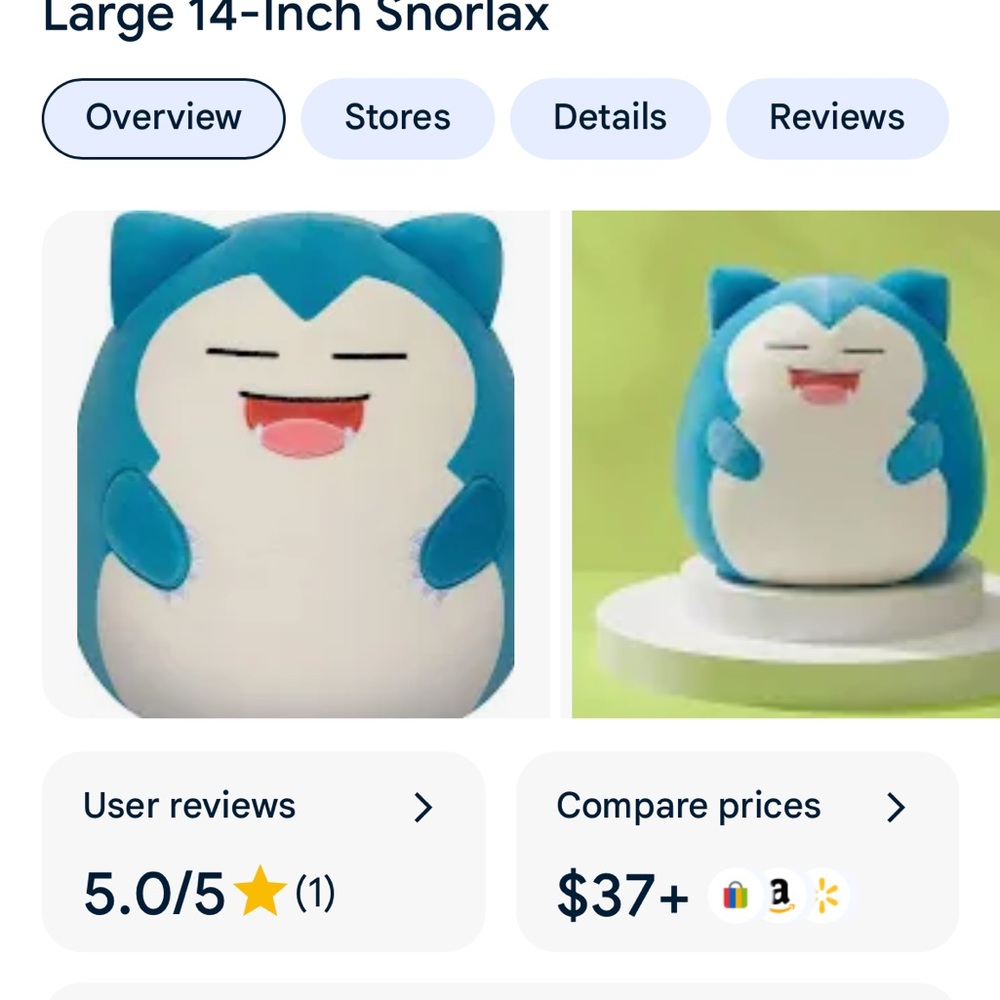 14’ Snorlax Pokémon Squishmallow Plush